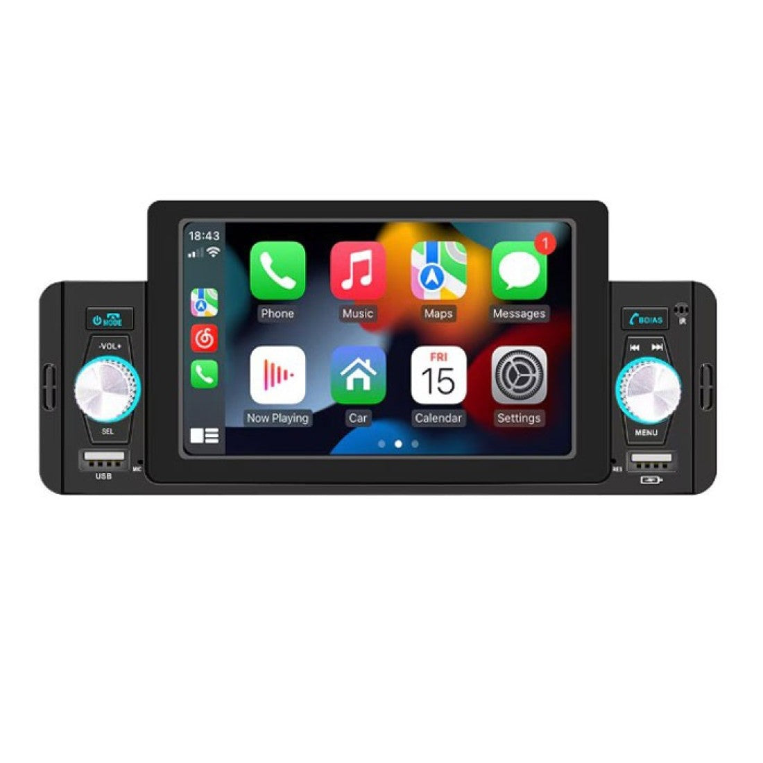 5-инчов MP5 плейър за кола с CarPlay, Android Auto и Bluetooth