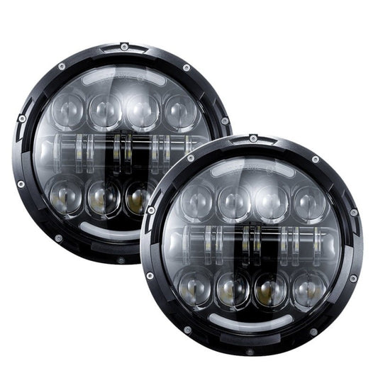 2бр. Фарове за Джип 7" 80W - LED с 8 лупи, IP67