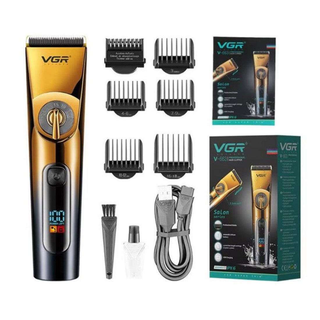 VGR 663 Машинка за подстригване - 2000mAh