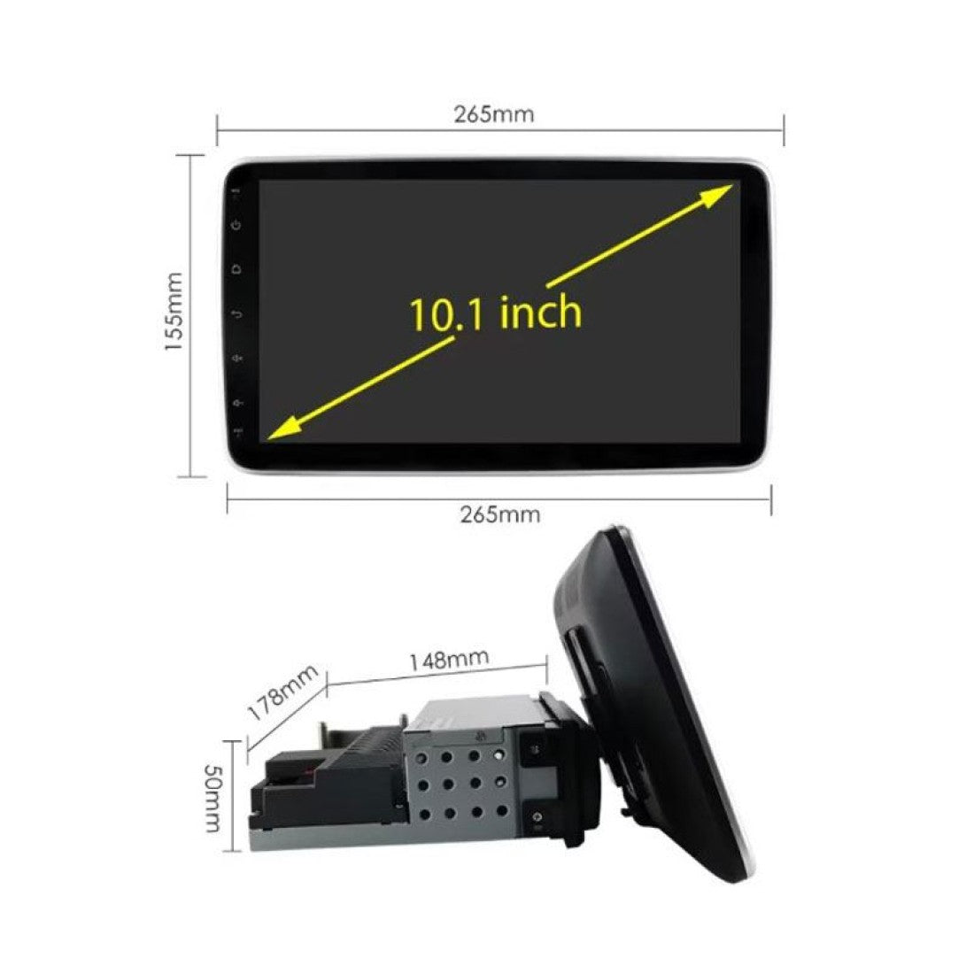 10.1-инчова мултимедия за автомобил с Android 11, GPS и Bluetooth