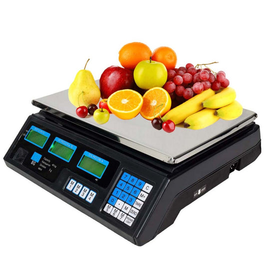 Електронен кантар до 40 кг с дисплей и зелена подсветка