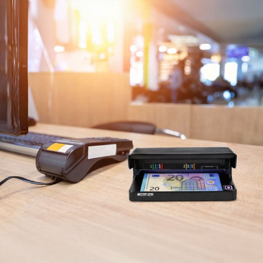 Детектор за фалшиви банкноти с UV - преносим за пари, документи и карти