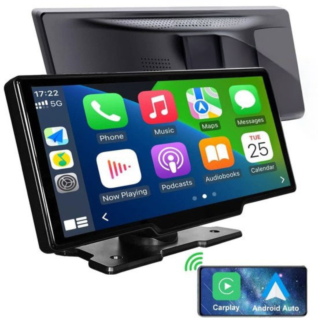 Преносима 10.26-инчова навигация за кола с CarPlay и Android Auto