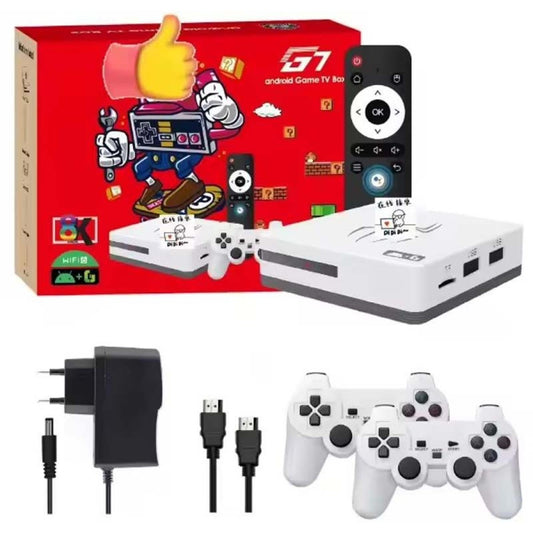 Игрова конзола G7 Android 13 Plus Gaming TV Box - 30,000+ игри с 2 контролера