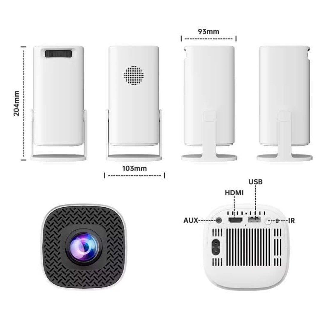 Видео проектор Smart HD Video Projector с Android 11