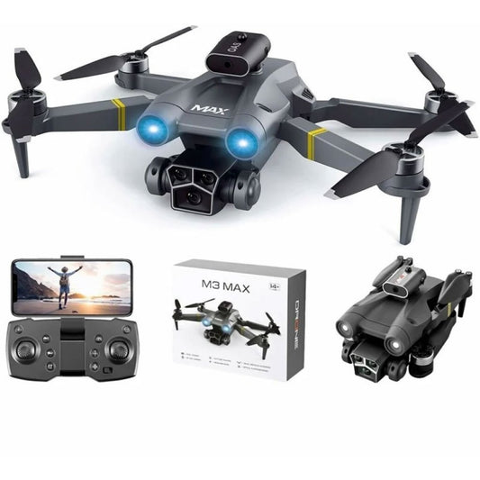 Дрон M3 Max с двойна камера - 4K Ultra HD, WiFi FPV и избягване на препятствия