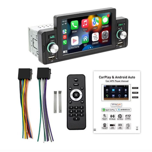 5-инчов MP5 плейър за кола с CarPlay, Android Auto и Bluetooth