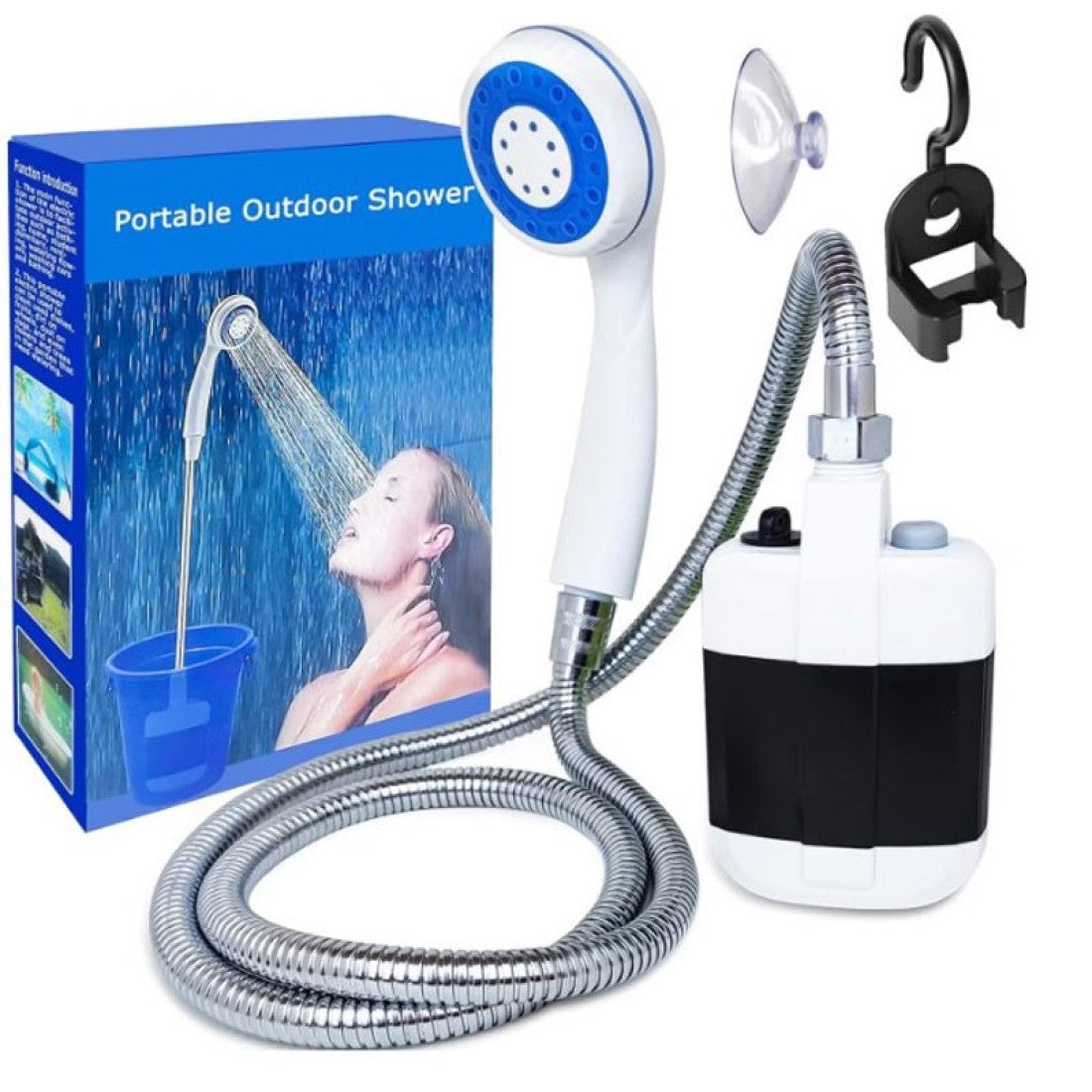 Преносим къмпинг душ - акумулаторен, 2200 mAh
