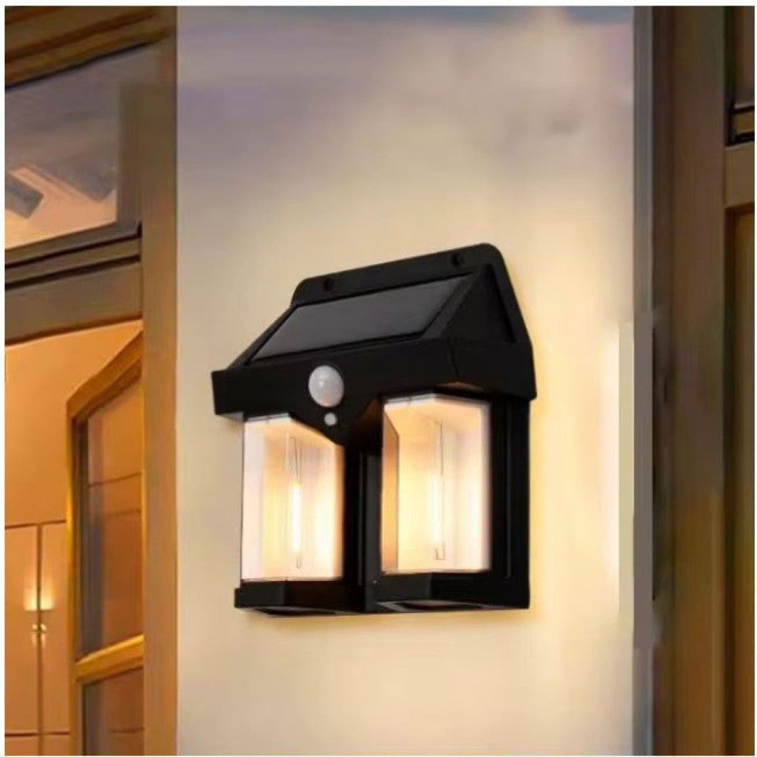 Външна соларна LED лампа CL-228 с PIR сензор 120°